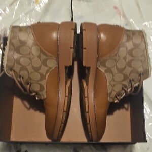 Coach Brown and Tan Chukka Boots